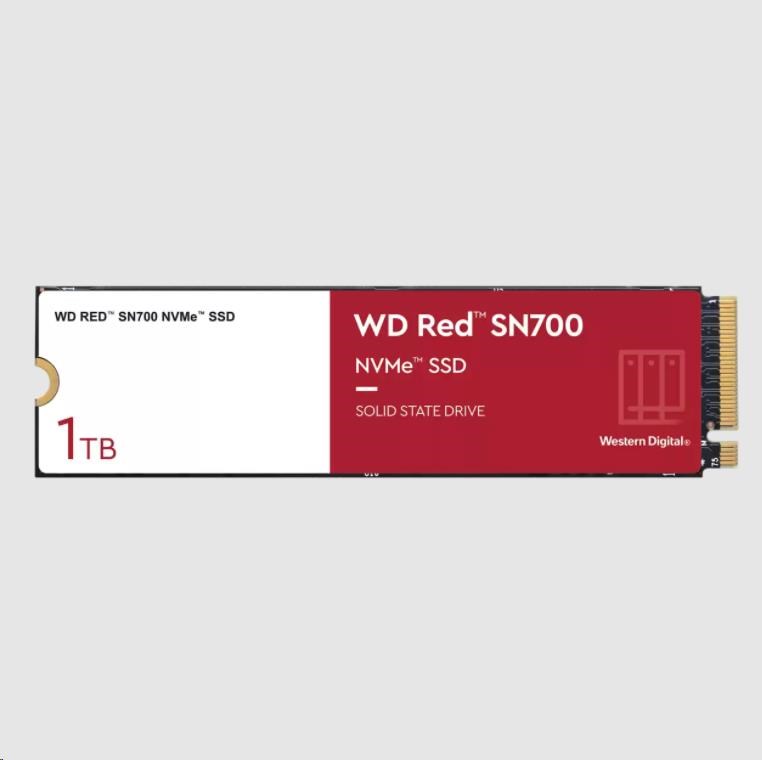 WD RED NVMe SSD 1TB PCIe SN700,  Geb3 8GB/ s,  (R:3430/ W:3000 MB/ s) TBW 20000 