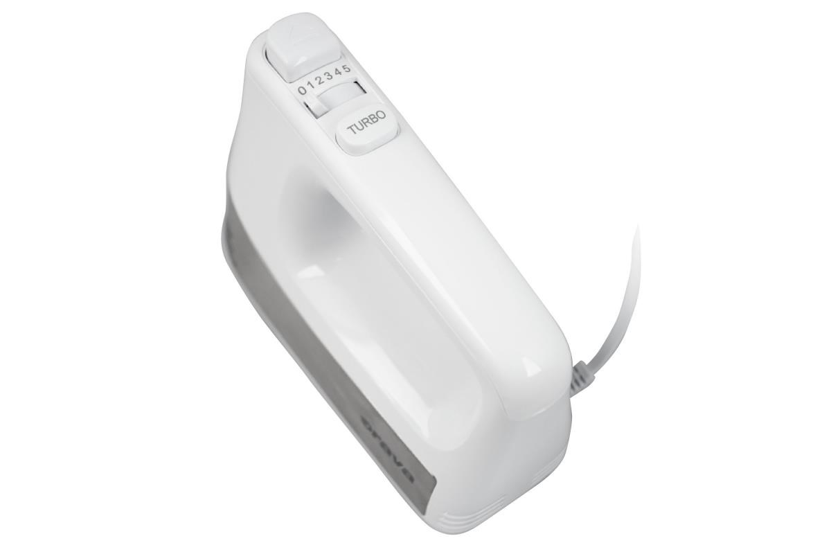 Orava SL-150 ruční šlehač, 500 W, 80 dB, pulzní spínač, 5 rychlostí, bílá3 