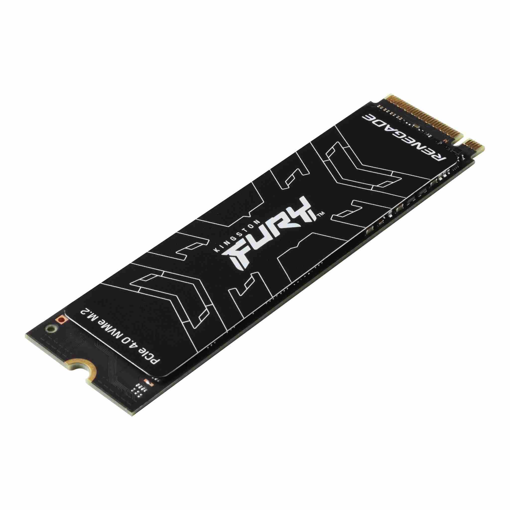 Kingston FURY RENEGADE SSD 1000GB M.2 2280 NVMe™ PCIe Gen 4 (R 7300 MB/ s; W 6000 MB/ s)2 
