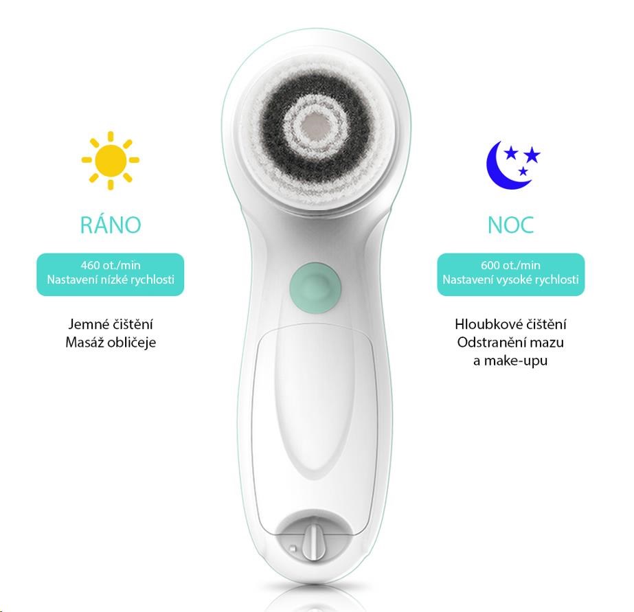 TOUCHBeauty 0759A Čisticí kartáč na pleť 3v1 růžový4 