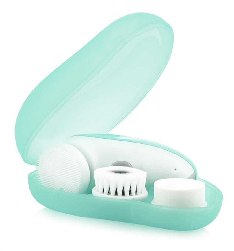 TOUCHBeauty 1387A Čisticí kartáč na pleť 3v1 zelený4 