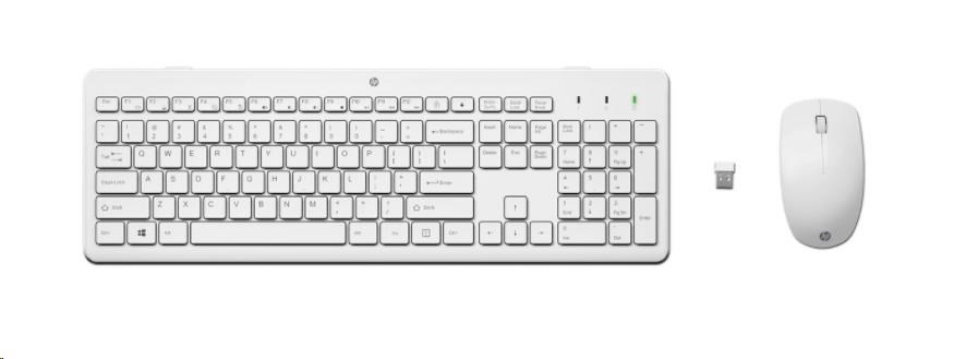 Kombinácia bezdrôtovej myši a klávesnice HP 230 (biela) WW - bezdrôtová klávesnica a myš1 