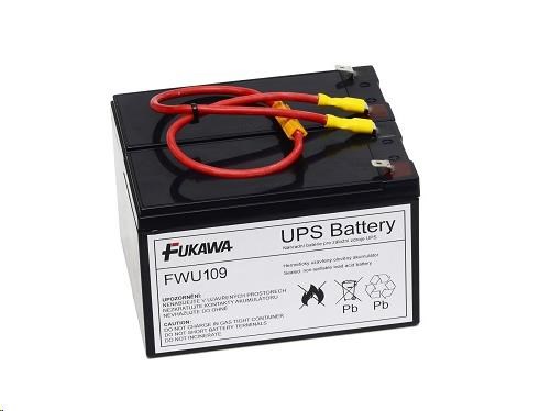 Batéria - FUKAWA FWU-109 náhradná sada batérií pre APCRBC109 (12V/9Ah, 2ks)0 