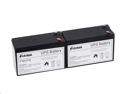 Batérie - FUKAWA FWU-113 sada batérií pre APCRBC113 (12V/7Ah, 2ks)0 