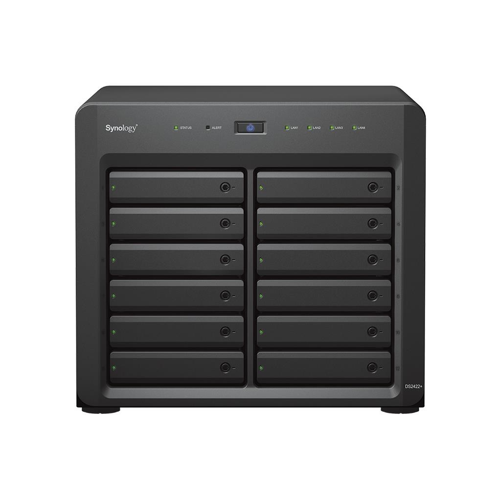 Synology DS2422+ DiskStation (4C/ RyzenV1500B/ 2, 2GHz/ 4GBRAM/ 12xSATA/ 2xUSB3.0/ 4xGbE/ 1xPCIe)4 