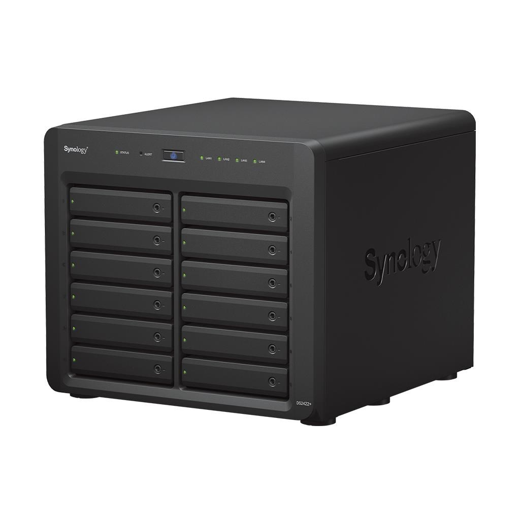 Synology DS2422+ DiskStation (4C/ RyzenV1500B/ 2, 2GHz/ 4GBRAM/ 12xSATA/ 2xUSB3.0/ 4xGbE/ 1xPCIe)0 