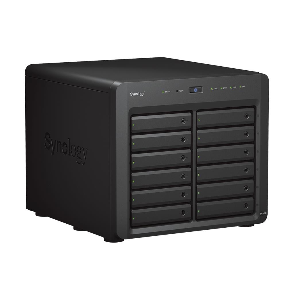 Synology DS2422+ DiskStation (4C/ RyzenV1500B/ 2, 2GHz/ 4GBRAM/ 12xSATA/ 2xUSB3.0/ 4xGbE/ 1xPCIe)2 