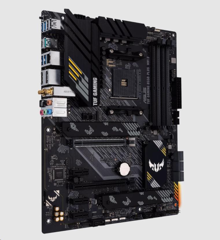 ASUS MB Sc AM4 TUF GAMING B550-PLUS (WI-FI) II,  AMD B550,  4xDDR4,  1xDP,  1xHDMI,  WI-FI4 