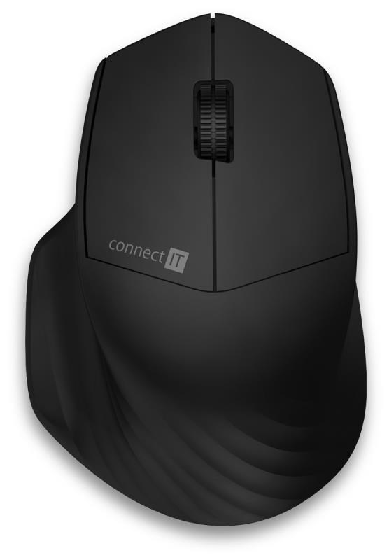 CONNECT IT Trojitá bezdrôtová myš SmartSwitch,  2.4 GHz a Bluetooth 5.0,  čierna1 
