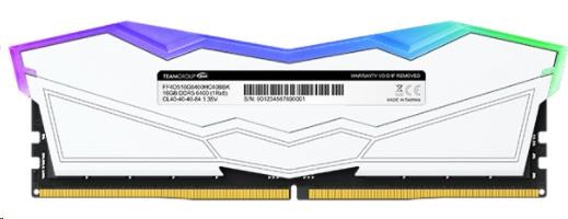 DIMM DDR5 32GB 6400MHz,  CL40,  (KIT 2x16GB),  T-FORCE DELTA RGB,  biela0 