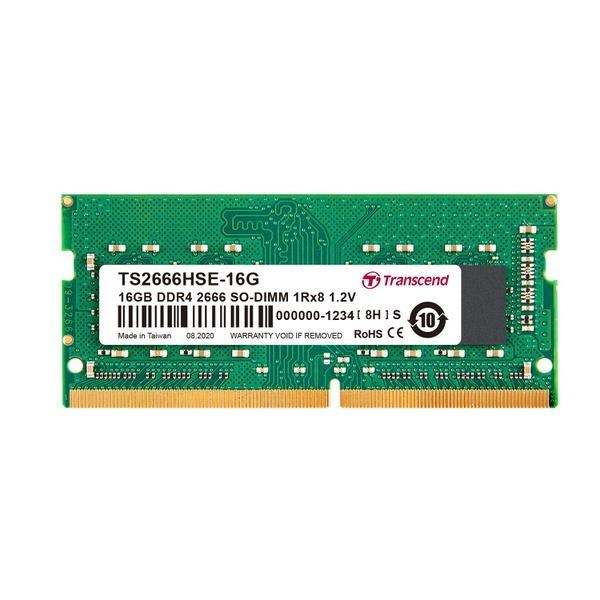 SODIMM DDR4 16GB 2666MHz TRANSCEND 1Rx8 2Gx8 CL19 1.2V0 