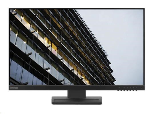 LENOVO LCD ThinkVision E24-28, 23.8” IPS, matný, 16:9, 1920x1080, 178/ 178, 6ms, 250cd/ m2, 1000:1, HDMI, DP, VGA, VESA, Pivot, 3Y0 