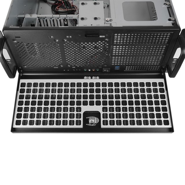 CHIEFTEC Rackmount 4U ATX/mATX, UNC-409S-B, 400W PSF-400B, čierna9 