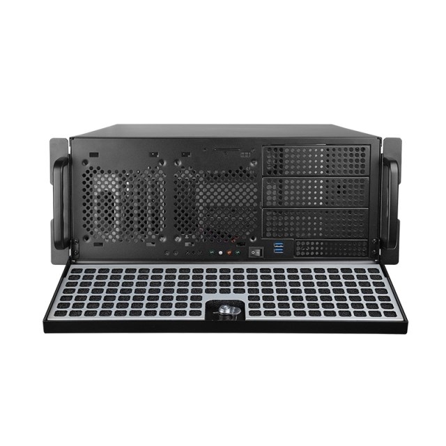 CHIEFTEC Rackmount 4U ATX/mATX, UNC-409S-B, 400W PSF-400B, čierna4 