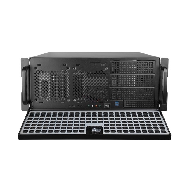 CHIEFTEC Rackmount 4U ATX/mATX, UNC-409S-B, 400W PSF-400B, čierna3 