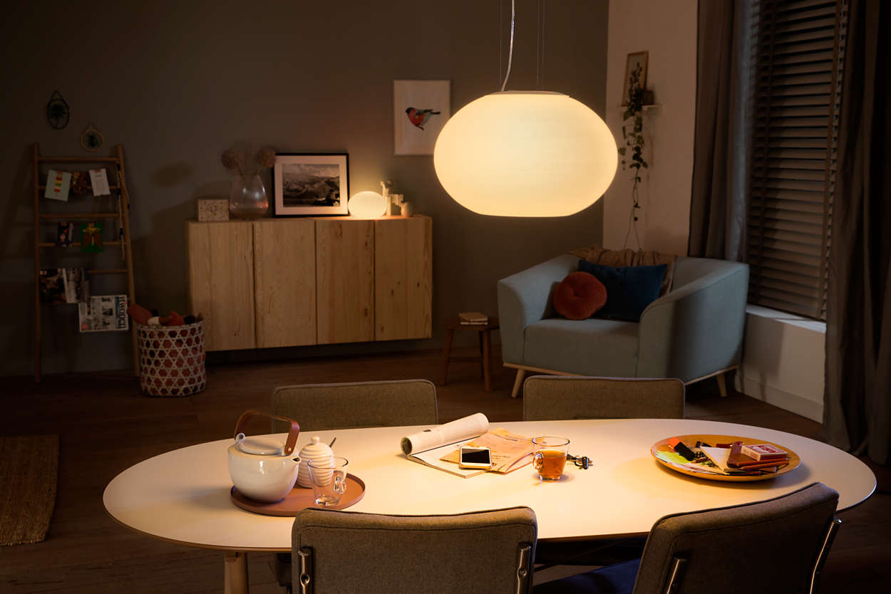 PHILIPS Flourish Závěsné svítidlo,  Hue White and color ambiance,  230V,  1x39.5W integr.LED,  Bílá11 