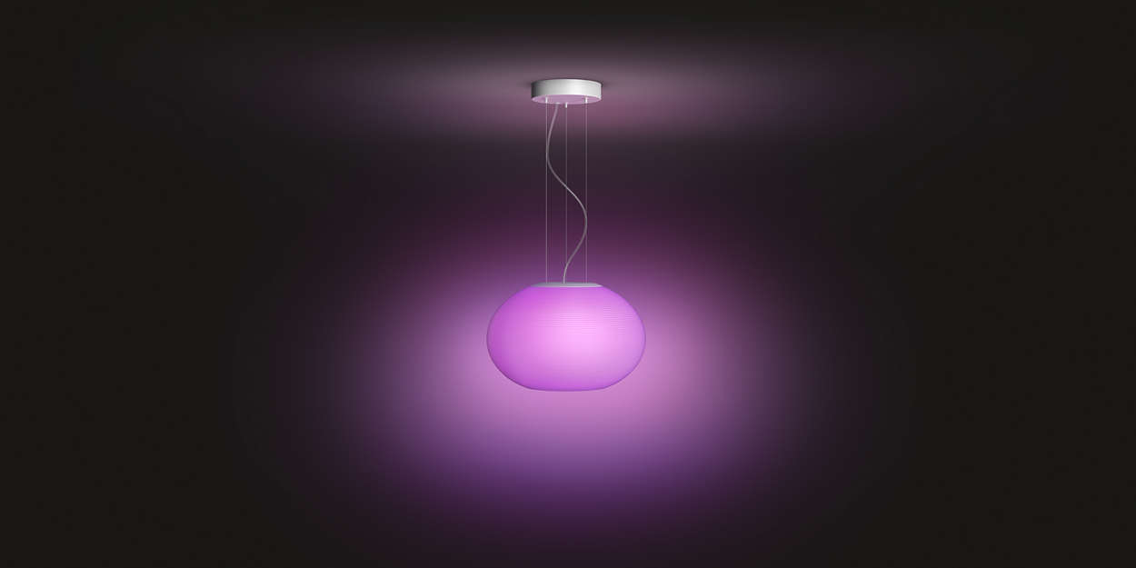 PHILIPS Flourish Závěsné svítidlo,  Hue White and color ambiance,  230V,  1x39.5W integr.LED,  Bílá2 