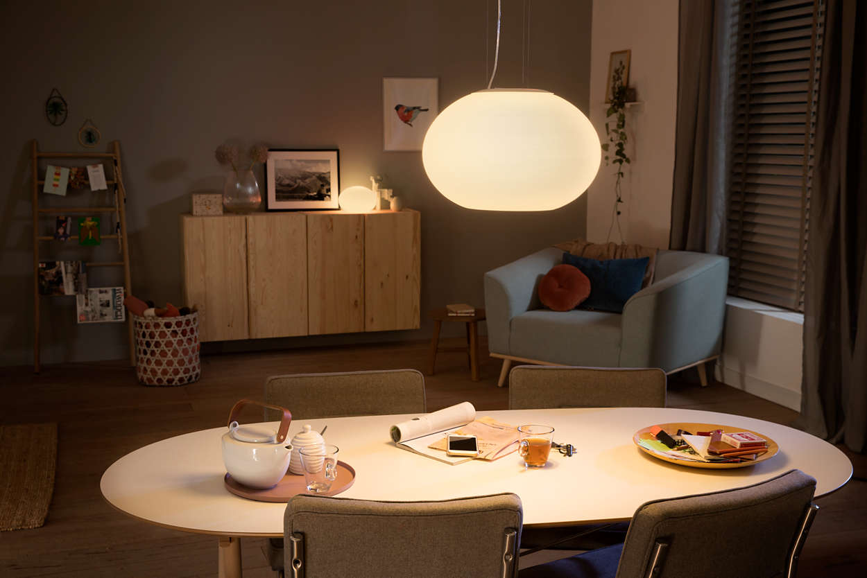 PHILIPS Flourish Závěsné svítidlo,  Hue White and color ambiance,  230V,  1x39.5W integr.LED,  Bílá10 
