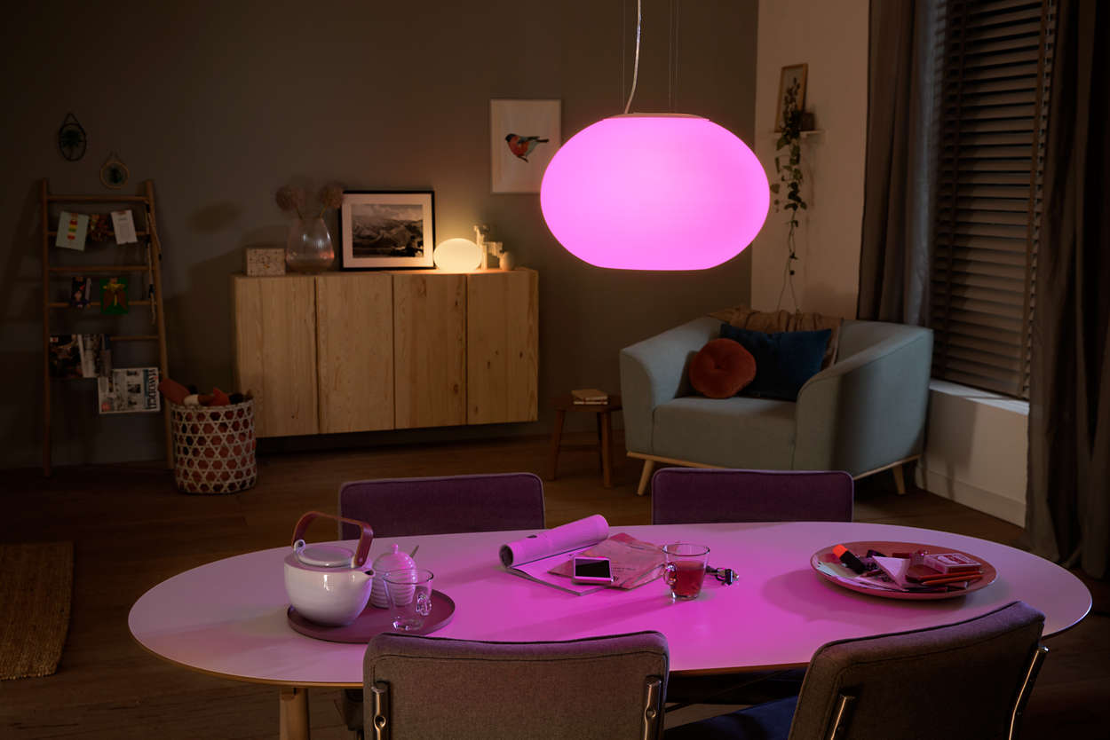 PHILIPS Flourish Závěsné svítidlo,  Hue White and color ambiance,  230V,  1x39.5W integr.LED,  Bílá4 