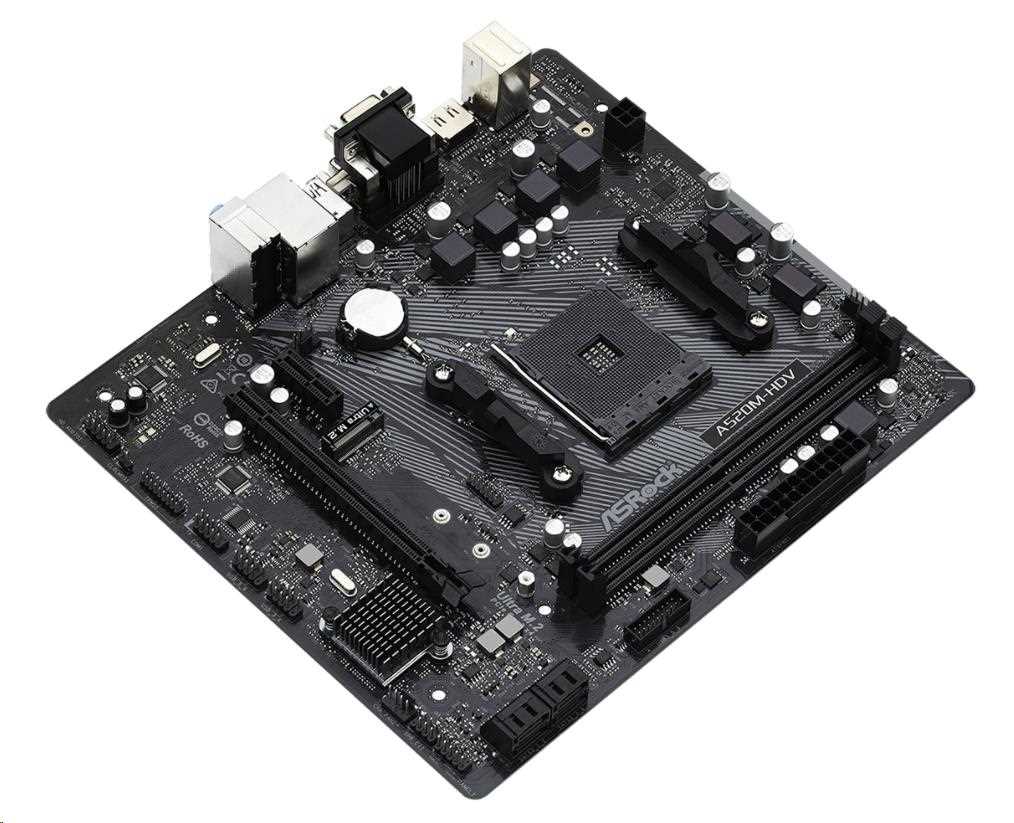 BAZAR ASRock MB Sc AM4 A520M-HDV, AMD A520M, 2xDDR4, HDMI, DVI - repair (bez příslušenství)1 