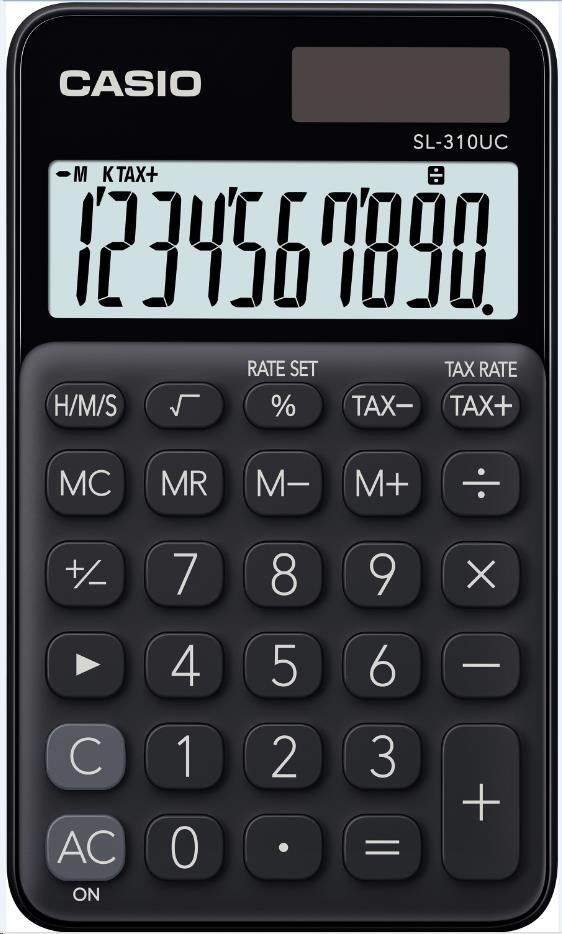 CASIO kalkulačka SL 310UC BK , Kapesní kalkulátor, blistr0 