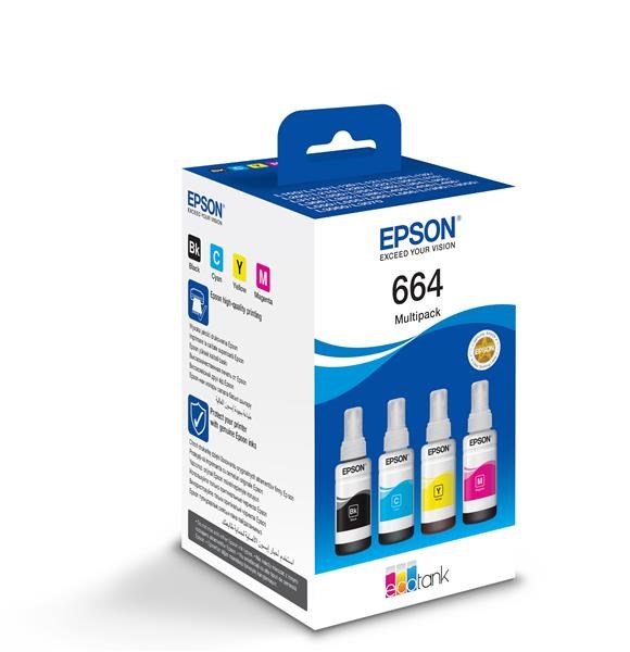 Viacfarebné balenie atramentov EPSON 664 EcoTank0 