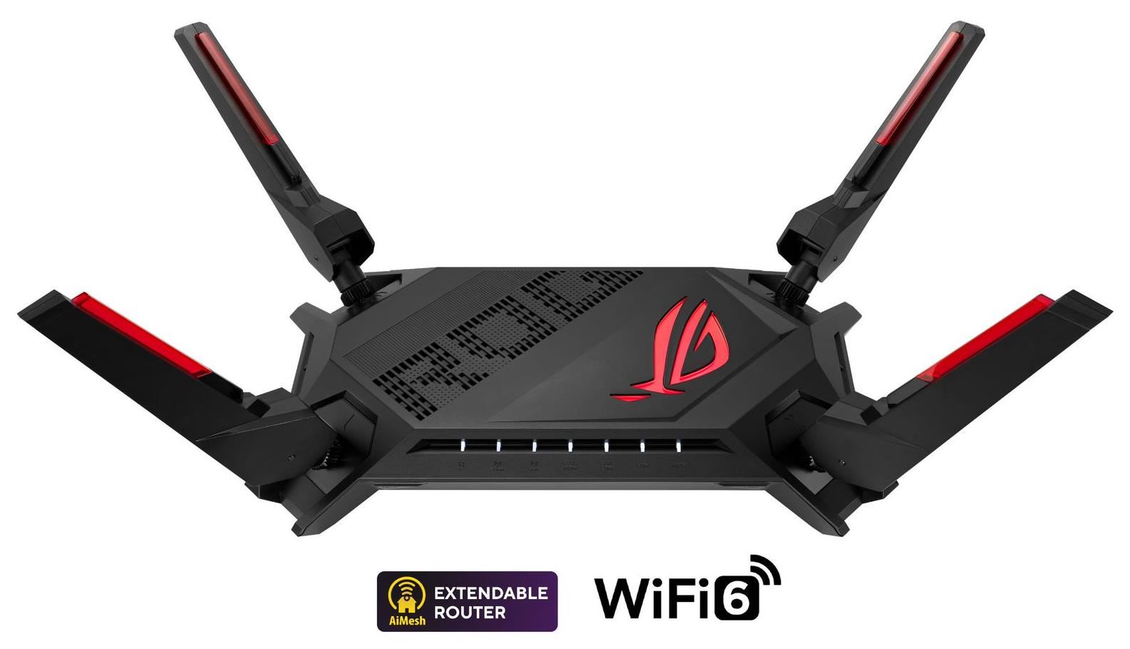 ASUS GT-AX6000 (AX6000) WiFi 6 Extendable Gaming Router,  2.5G porty,  AiMesh,  4G/ 5G Mobile Tethering0 