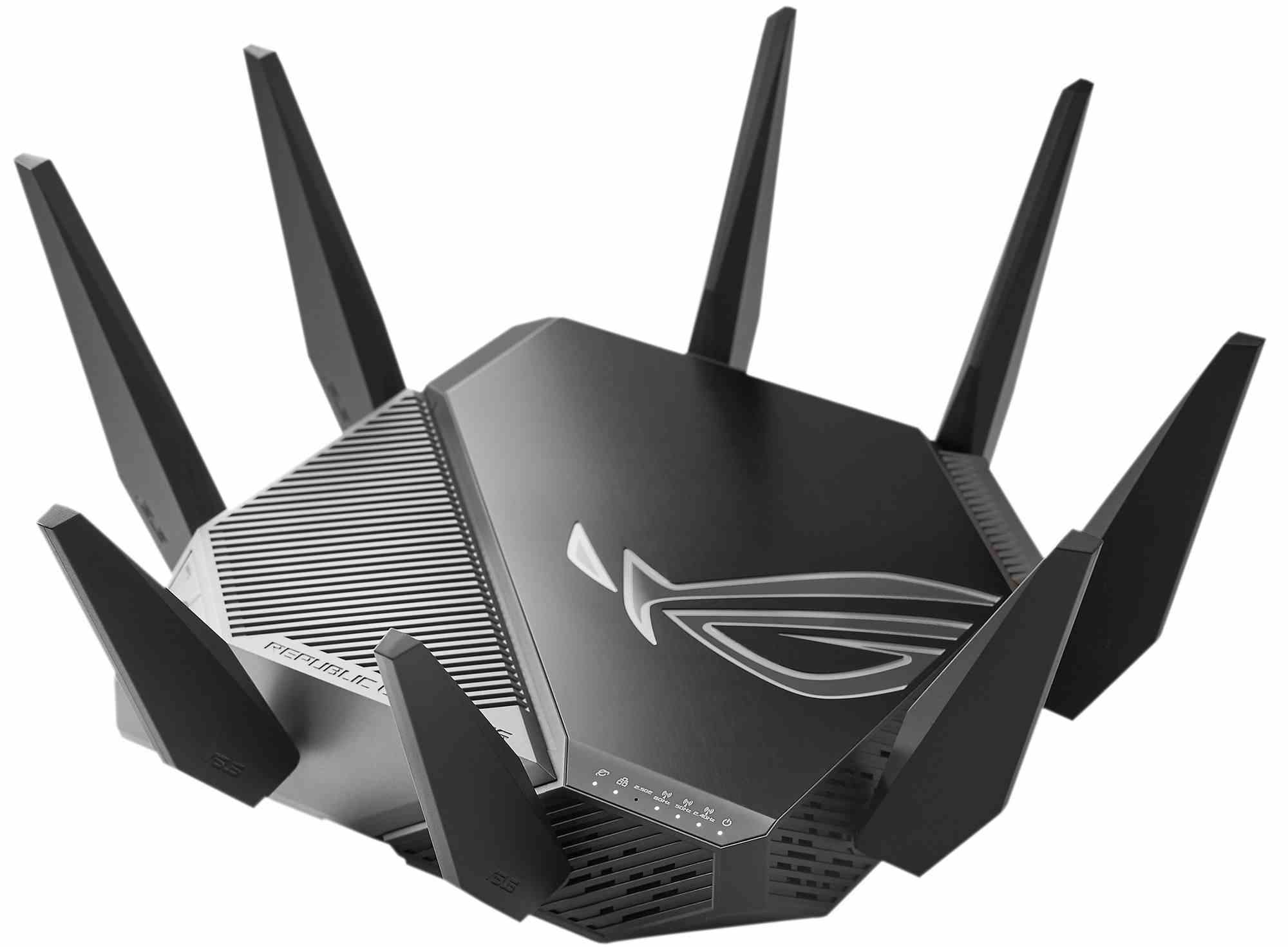 ASUS ROG Rapture GT-AX11000 (AXE11000) WiFi 6E Extendable Gaming Router, 2.5G port, Aimesh, 4G/5G Mobile Tethering4 