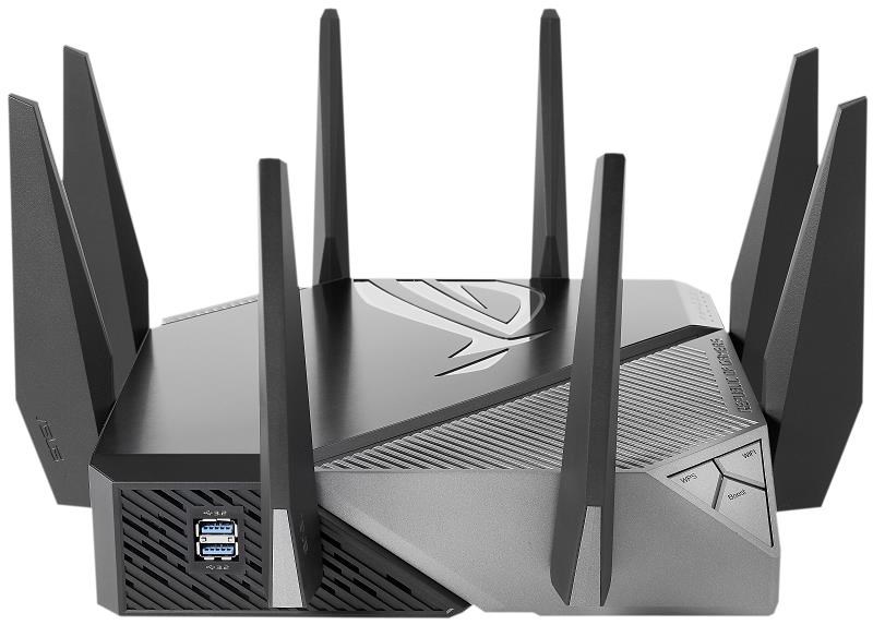 ASUS ROG Rapture GT-AX11000 (AXE11000) WiFi 6E Extendable Gaming Router, 2.5G port, Aimesh, 4G/5G Mobile Tethering7 