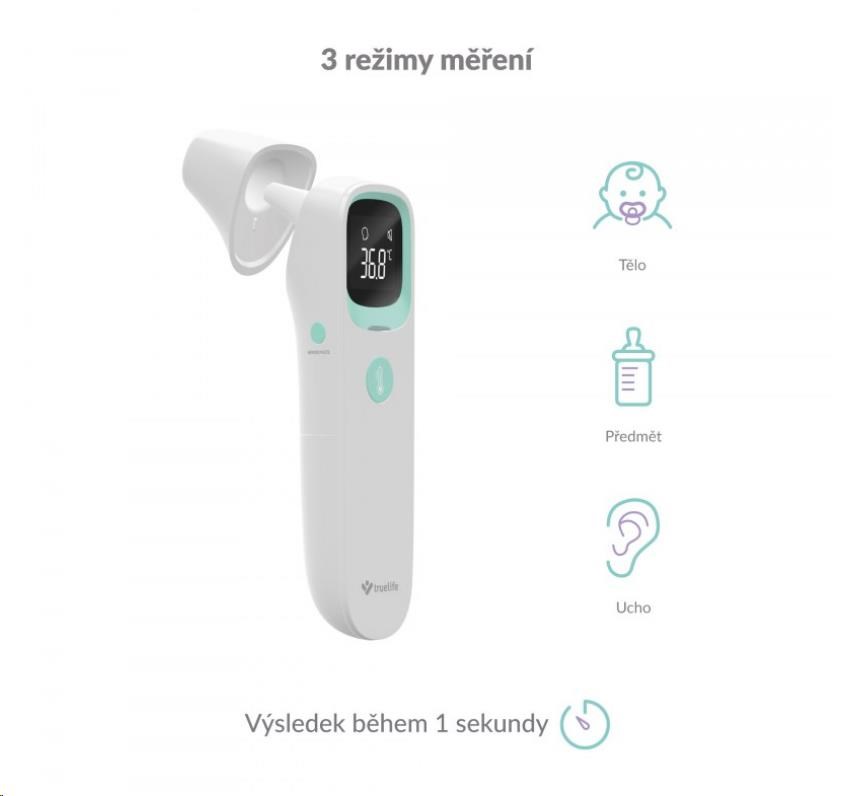 TrueLife Care Q10 BT - bezdotykový zdravotní teploměr1 