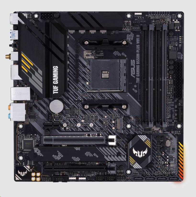 ASUS MB Sc AM4 TUF GAMING B550M-PLUS WIFI II,  AMD B550,  4xDDR4,  1xDP,  1xHDMI,  WI-FI,  mATX1 