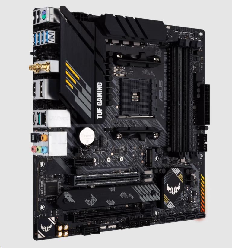 ASUS MB Sc AM4 TUF GAMING B550M-PLUS WIFI II,  AMD B550,  4xDDR4,  1xDP,  1xHDMI,  WI-FI,  mATX2 