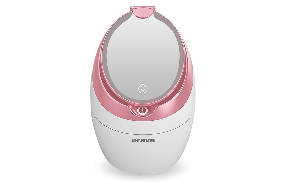 Orava FI-300 obličejová sauna,  280 W,  uvolňuje nosní a čelové dutiny,  uvolňuje svaly a zmírňuje bolest,  bílá /  růžová
