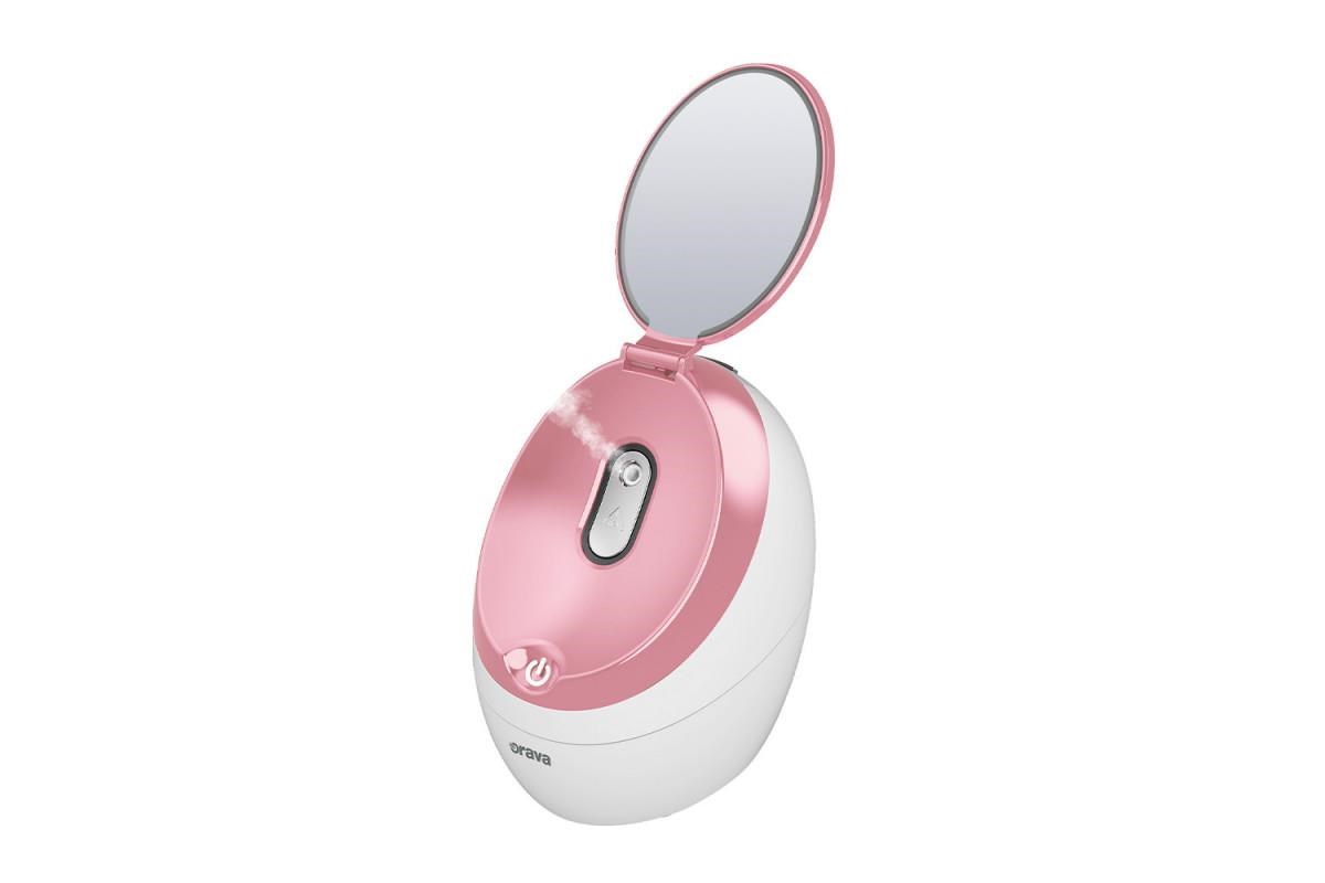 Orava FI-300 obličejová sauna,  280 W,  uvolňuje nosní a čelové dutiny,  uvolňuje svaly a zmírňuje bolest,  bílá /  růžová1 