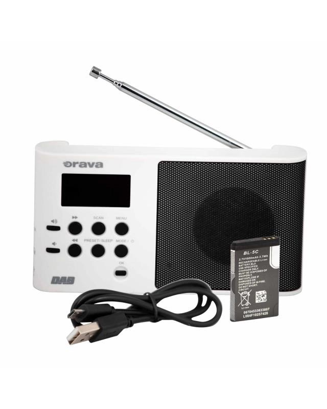 ORAVA DAB W Digitální DAB  FM přenosné rádio4 