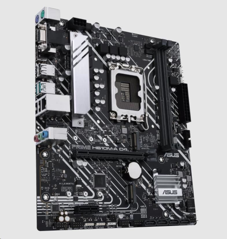ASUS MB Sc LGA1700 PRIME H610M-A DDR4-CSM,  Intel H610,  2xDDR4,  1xDP,  1xHDMI,  1xVGA,  mATX3 