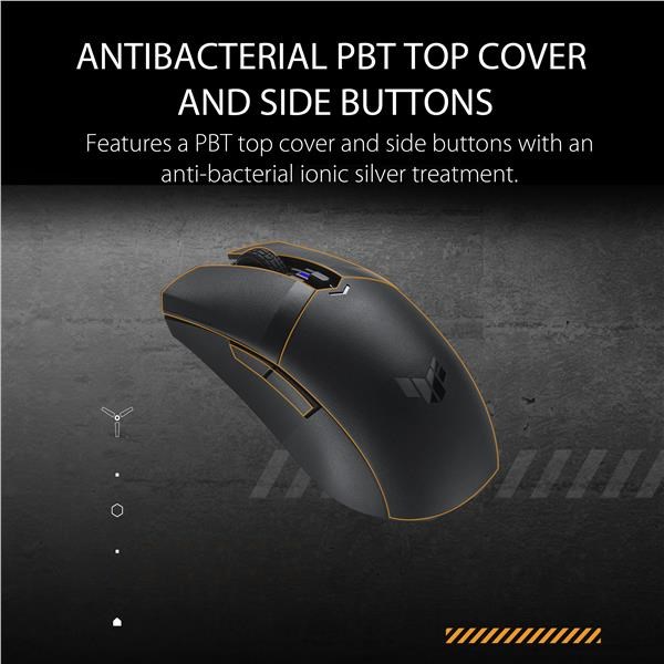 Myš ASUS TUF GAMING M4 WL (P306),  čierna9 
