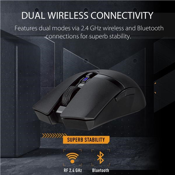 Myš ASUS TUF GAMING M4 WL (P306),  čierna8 