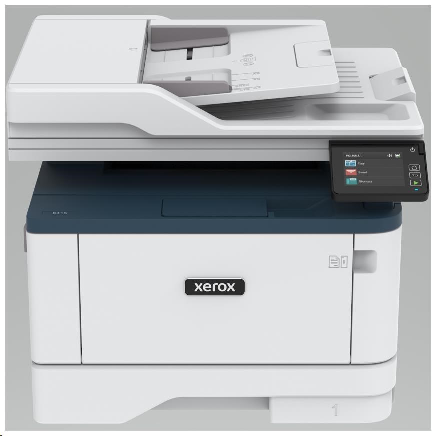 Xerox B315V_DNI B&W laser. MFZ,  A4,  512 MB,  DUPLEX,  DADF,  40 strán za minútu,  Ethernet/ Wifi/ USB,  Apple AirPrint5 