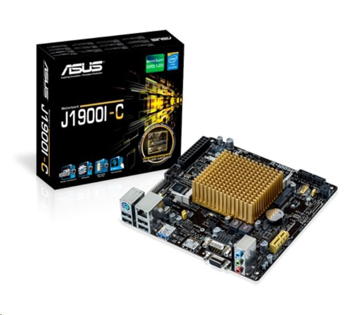 ASUS MB J1900I-C,  Intel J1900,  2xSO-SIMM DDR3L,  1xHDMI,  1xVGA,  mini-ITX1 
