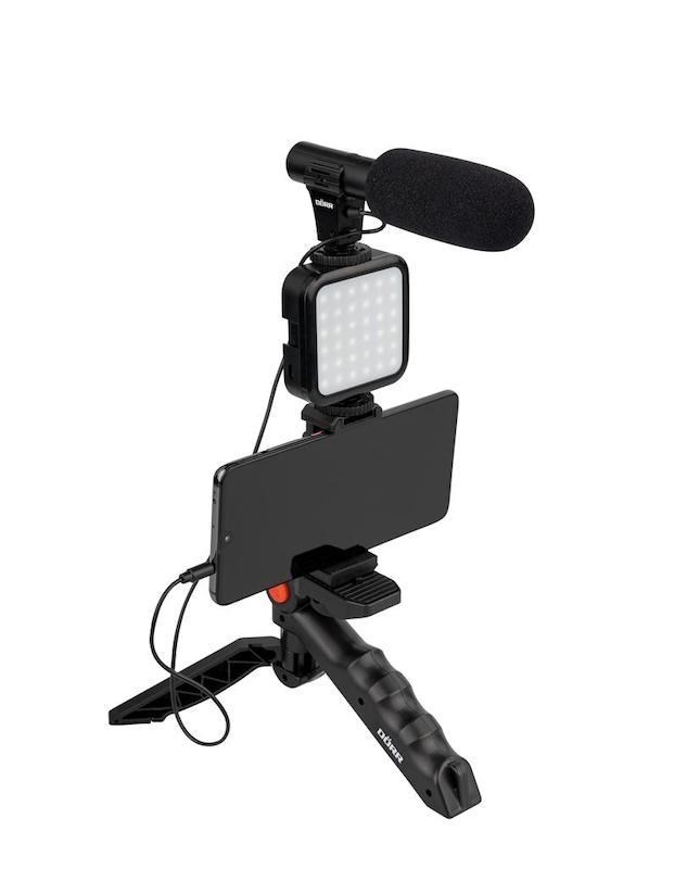 Doerr Vlogging Kit VL-5 Mikrofónové video svetlo pre SmartPhone4 