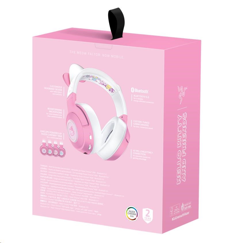 RAZER sluchátka Kraken BT,  Bluetooth,  Hello Kitty Ed.4 