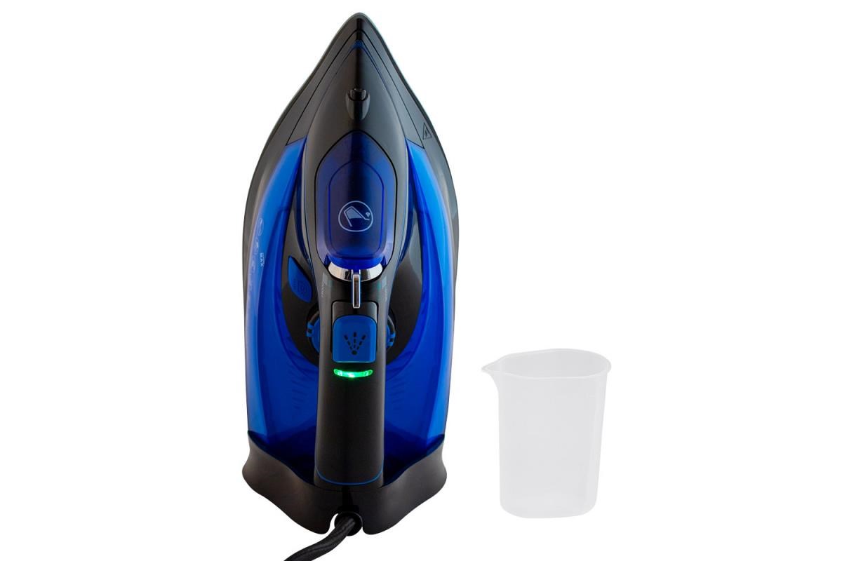 Orava ZE-302 napařovací žehlička,  2800 W,  Anti-Drip,  Anti-Calc,  Self-Clean,  320 ml,  modrá /  černá1 