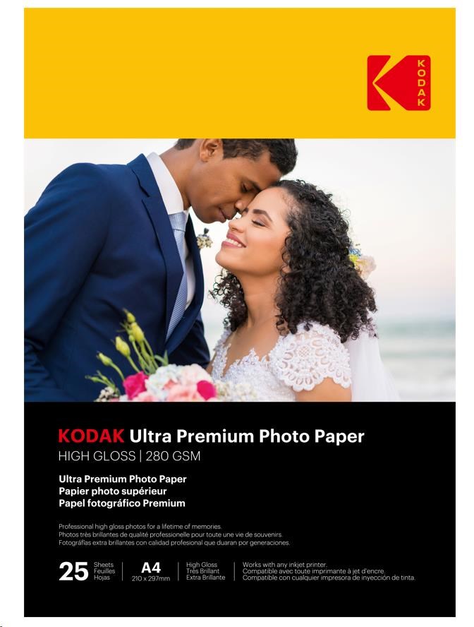 KODAK Ultra Premium Photo RC Gloss (280g/ m2) A4 25 listů0 