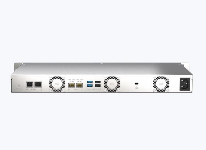 QNAP TS-435XeU-4G (4C/ OCTEONTX2, Cortex-A72/ 2, 2GHz/ 4GBRAM/ 4xSATA/ 2x2, 5GbE/ 2xSFP+/ 2xUSB2.0/ 2xUSB3.2/ 2xM.2)1 