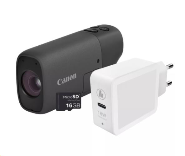 Canon PowerShot ZOOM,  12MPix,  černý - Essential Kit2 