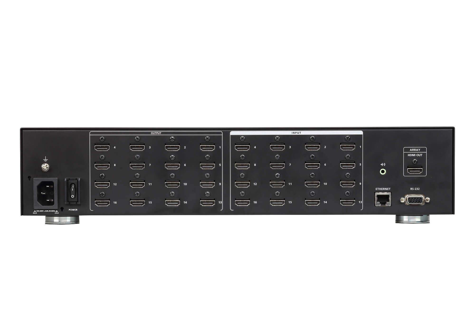 ATEN 16x16 portový maticový prepínač a škálovač HDMI,  1080p,  HDMI1 