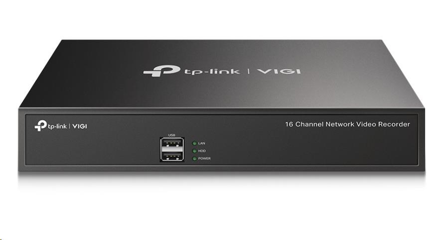 TP-Link VIGI NVR1016H,  videorekordér,  16 channels,  1x100Mb/ s LAN,  1xVGA, 2xUSB2.0, 1xHDMI1 