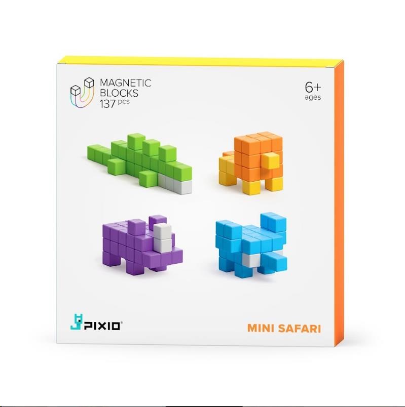 PIXIO Mini Safari magnetická stavebnice0 