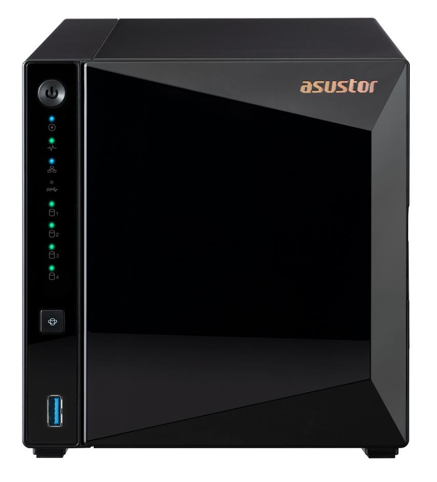 Asustor AS3304T 4-šachtový NAS Drivestor 4 Pro,  2 GB DDR4,  1x2.5GE,  3xUSB3.2,  Realtek RTD1296 4core 1.4GHz1 